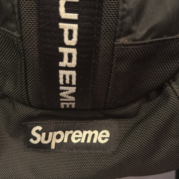 SUPREME BACKPACK 🖤 black VERY GOOD condition - Picture 3 of 7
